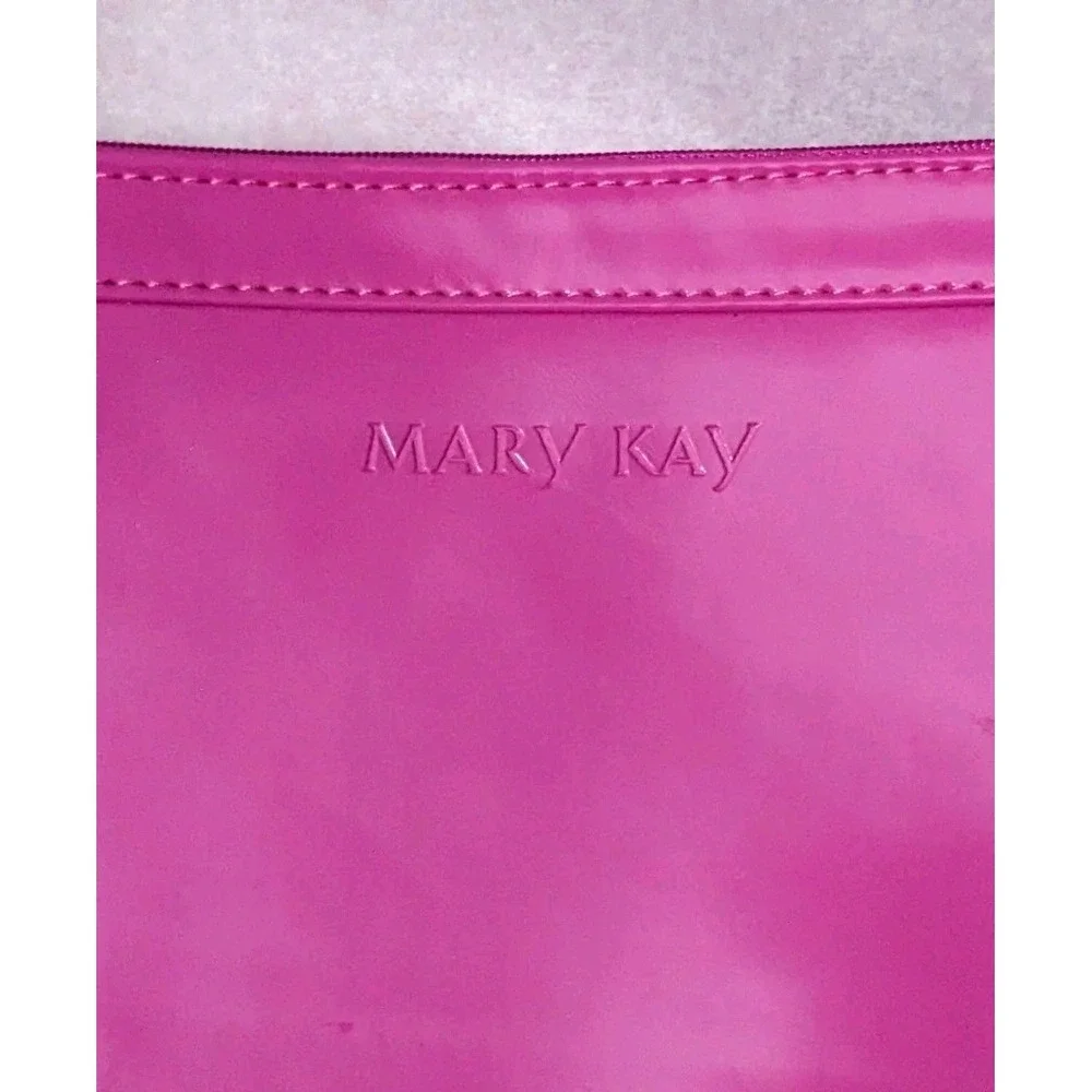 Pair Of New Mary Kay Hot Pink Cosmetic Bags Makeup Zipper Travel Storage School
